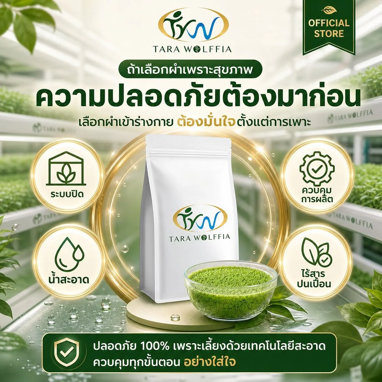 ภาพสื่อสารมาตรฐานความปลอดภัย ระบบปิด น้ำสะอาด ควบคุมการผลิต ไร้สารปนเปื้อน